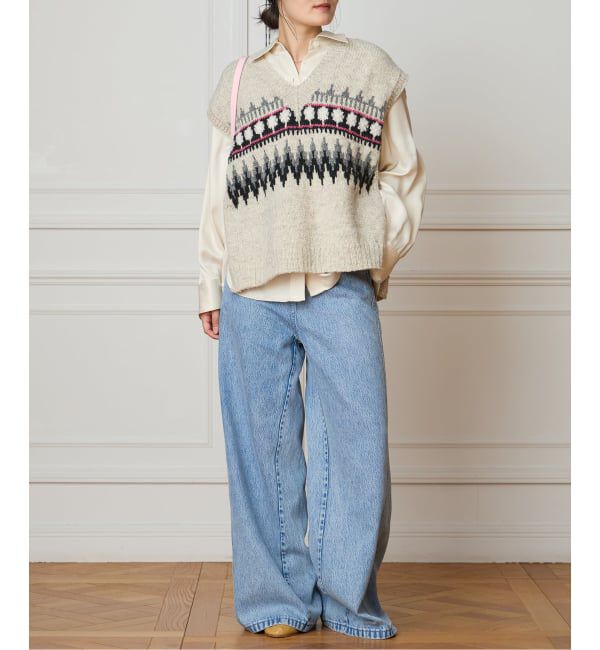IENA LA BOUCLE「IENA LA BOUCLE ノルディックハンドニットベスト」|ベスト・ジレ|