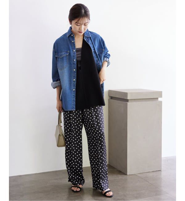 SLOBE IENA「《WEB限定/追加3》ダブルフェイスニットベスト」|ベスト・ジレ|