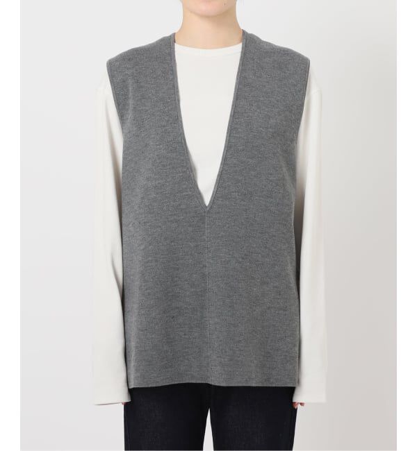 SLOBE IENA「《WEB限定/追加3》ダブルフェイスニットベスト」|ベスト・ジレ|