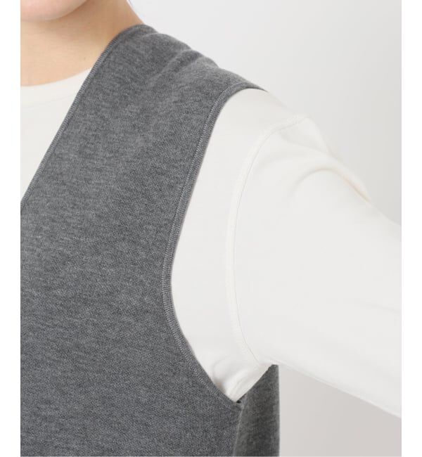 SLOBE IENA「《WEB限定/追加3》ダブルフェイスニットベスト」|ベスト・ジレ|