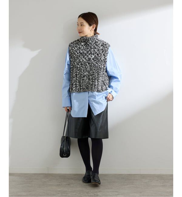 IENA「ハンドニットARANジレ」|ベスト・ジレ|