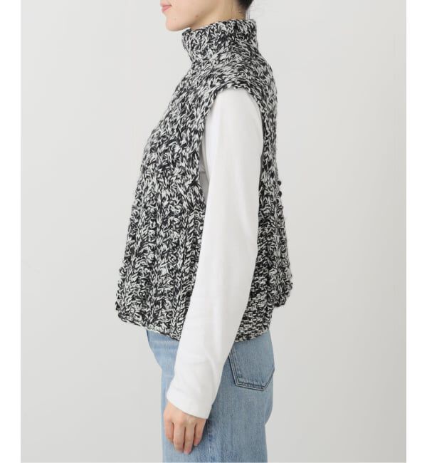 IENA「ハンドニットARANジレ」|ベスト・ジレ|