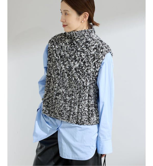 IENA「ハンドニットARANジレ」|ベスト・ジレ|