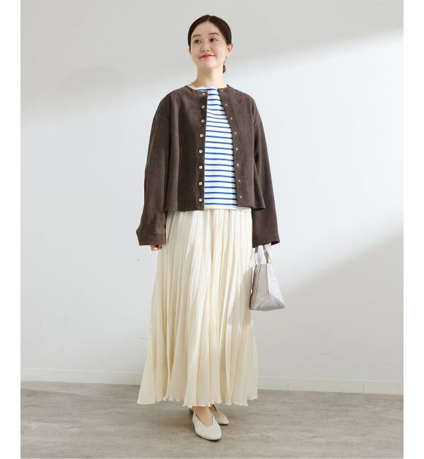 IENA「ラムスエードブルゾン」|ライダースジャケット|