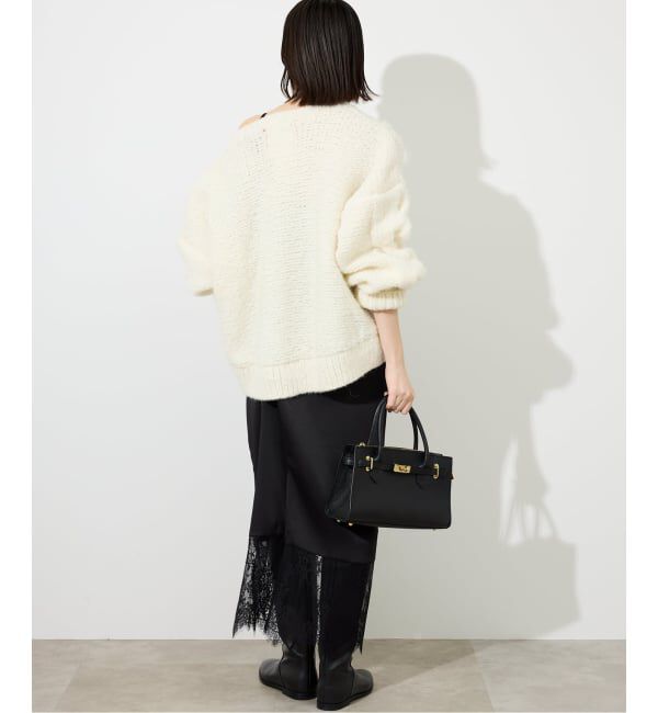 SLOBE IENA「《WEB限定/追加2予約》レースサテンワンピース」|ワンピース|