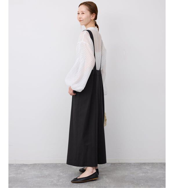 SLOBE IENA「《WEB限定》アイラインフロントジップジャンパースカート」|ワンピース|