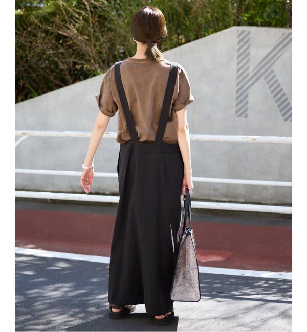 SLOBE IENA「《WEB限定》アイラインフロントジップジャンパースカート」|ワンピース|