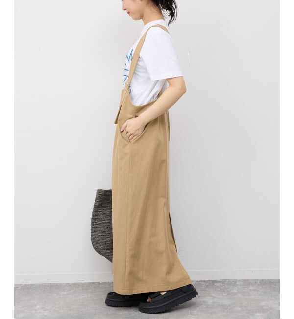 SLOBE IENA「《WEB限定》アイラインフロントジップジャンパースカート」|ワンピース|