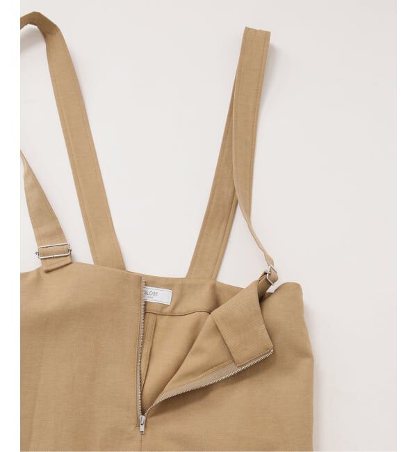 SLOBE IENA「《WEB限定》アイラインフロントジップジャンパースカート」|ワンピース|