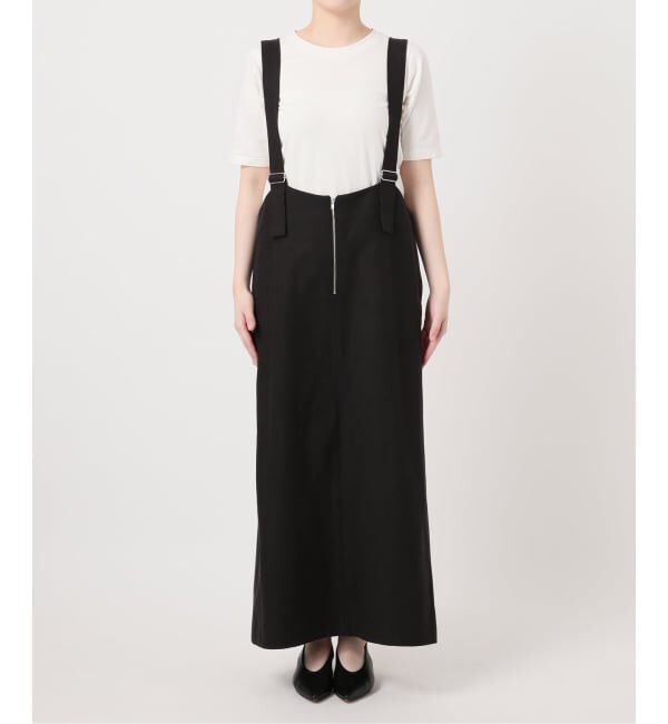 SLOBE IENA「《WEB限定》アイラインフロントジップジャンパースカート」|ワンピース|