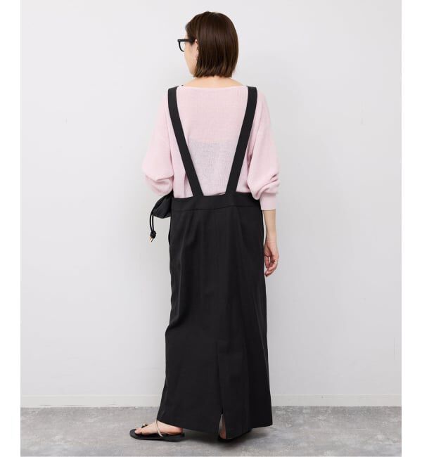 SLOBE IENA「《WEB限定》アイラインフロントジップジャンパースカート」|ワンピース|