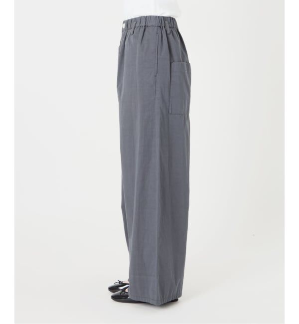 IENA「《予約/洗濯機洗い可》コットンサテンイージーワイドパンツ」|その他|