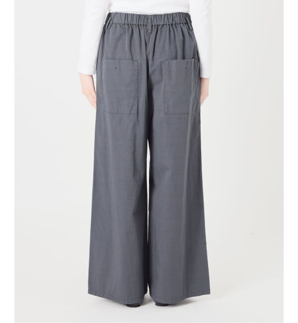 IENA「《予約/洗濯機洗い可》コットンサテンイージーワイドパンツ」|その他|