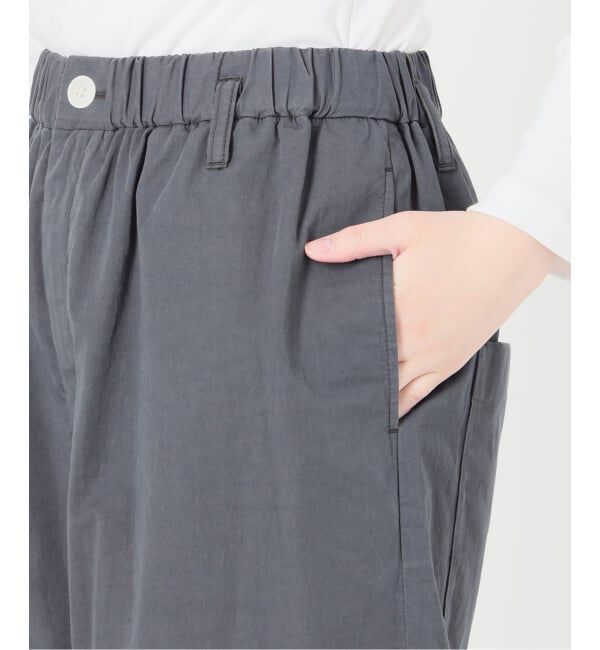 IENA「《予約/洗濯機洗い可》コットンサテンイージーワイドパンツ」|その他|