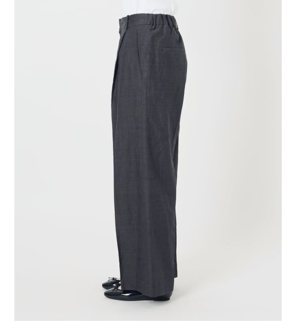 IENA「《セットアップ対応/予約》ウォッシャブル リネン混スラックス」|スラックス|