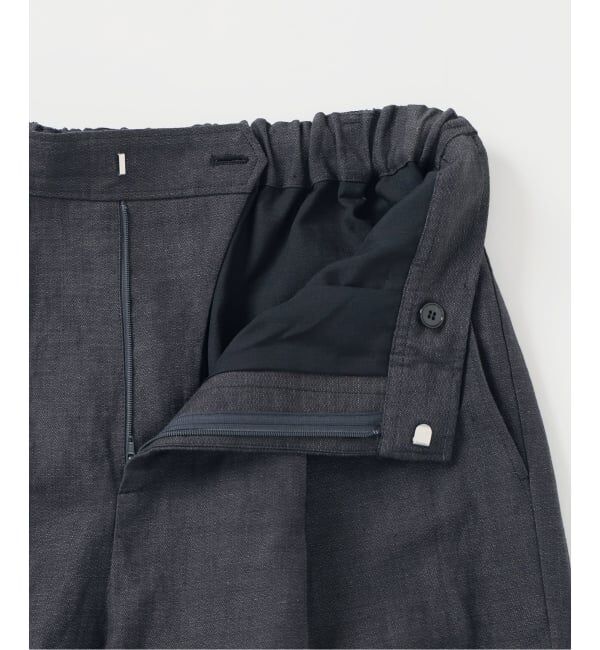 IENA「《セットアップ対応/予約》ウォッシャブル リネン混スラックス」|スラックス|