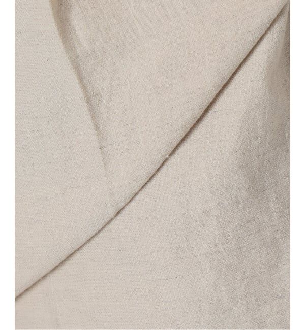 IENA「《セットアップ対応/予約》ウォッシャブル リネン混スラックス」|スラックス|