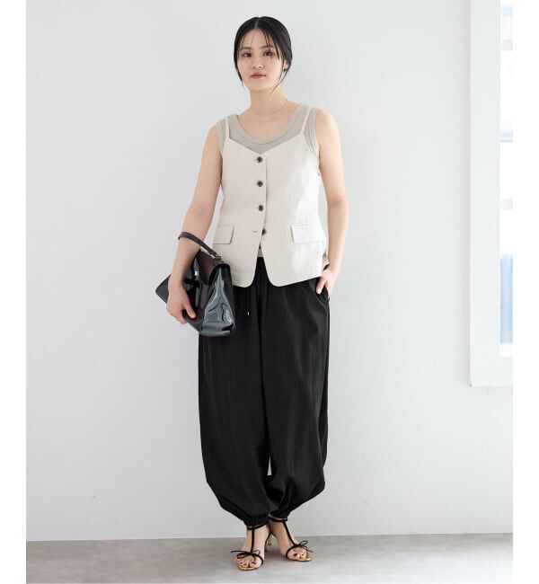 IENA「《予約》ウォッシャブル コットンタフタバルーンパンツ」|その他|