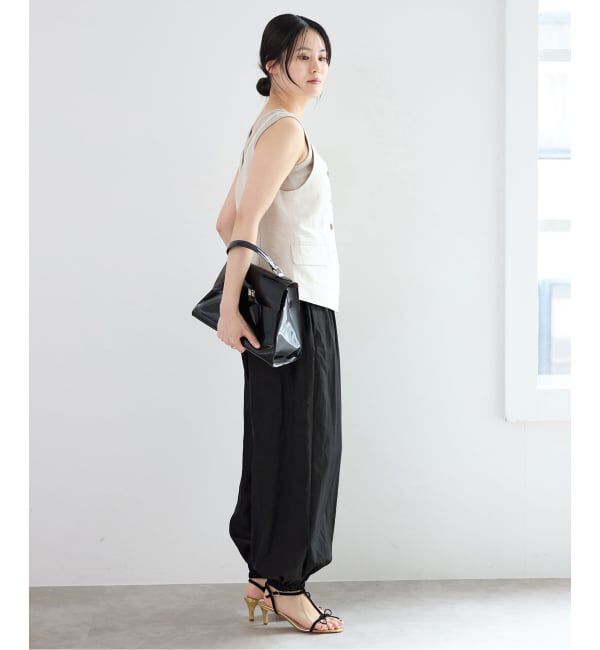 IENA「《予約》ウォッシャブル コットンタフタバルーンパンツ」|その他|