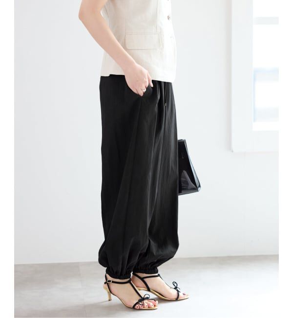 IENA「《予約》ウォッシャブル コットンタフタバルーンパンツ」|その他|