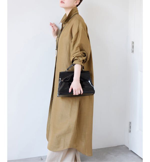 IENA「《予約》ラミーリヨセルシャツワンピース」|ワンピース|