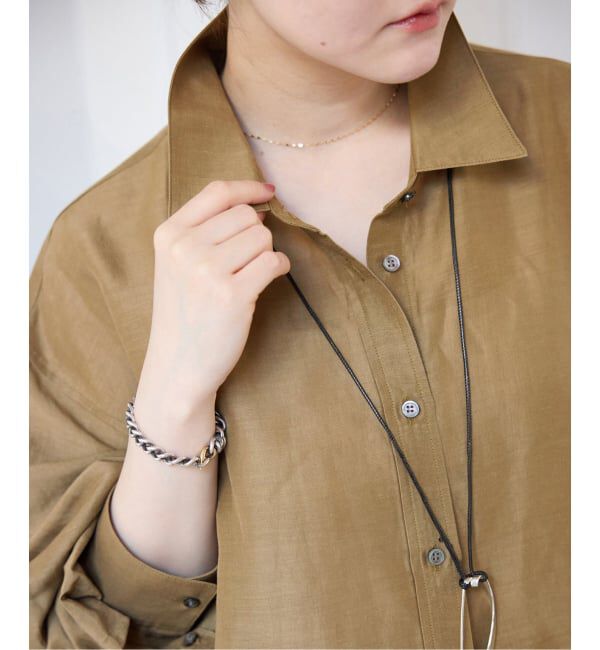 IENA「《予約》ラミーリヨセルシャツワンピース」|ワンピース|