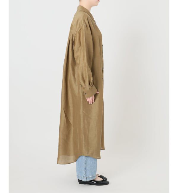 IENA「《予約》ラミーリヨセルシャツワンピース」|ワンピース|