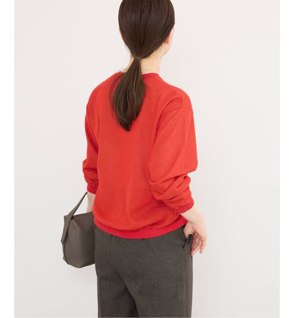 IENA「《予約》ウォッシャブル ダブルレイヤードカーディガン」|カーディガン|