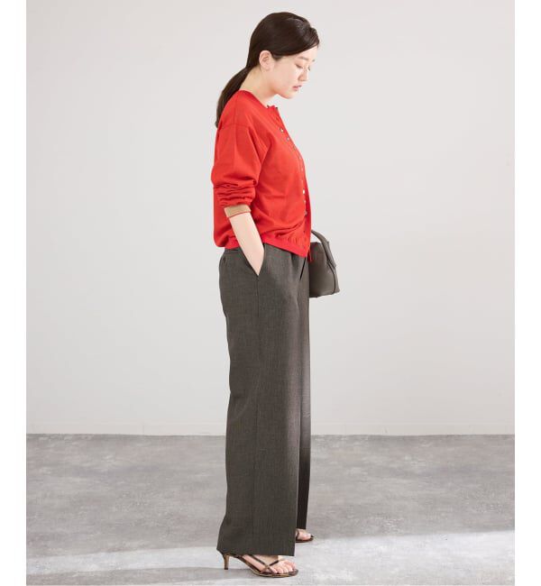 IENA「《予約》ウォッシャブル ダブルレイヤードカーディガン」|カーディガン|