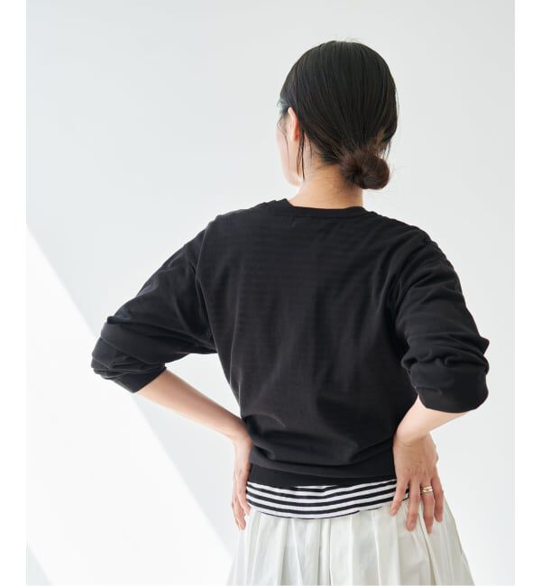 IENA「《予約》ウォッシャブル ダブルレイヤードカーディガン」|カーディガン|