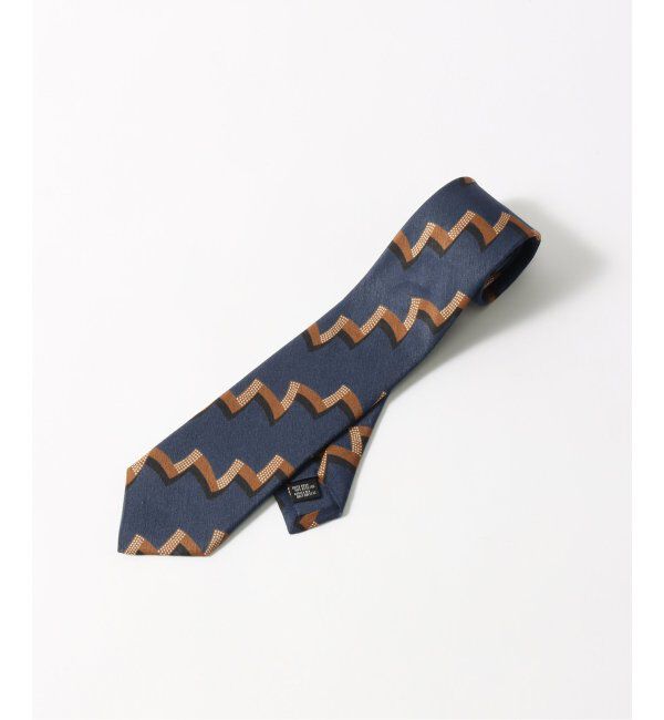 EDIFICE「【Holliday & Brown / ホリデー & ブラウン】S/Li ジグザグプリントタイ」|ネクタイ・蝶ネクタイ|