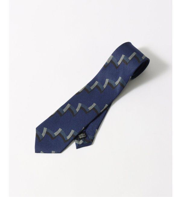 EDIFICE「【Holliday & Brown / ホリデー & ブラウン】S/Li ジグザグプリントタイ」|ネクタイ・蝶ネクタイ|