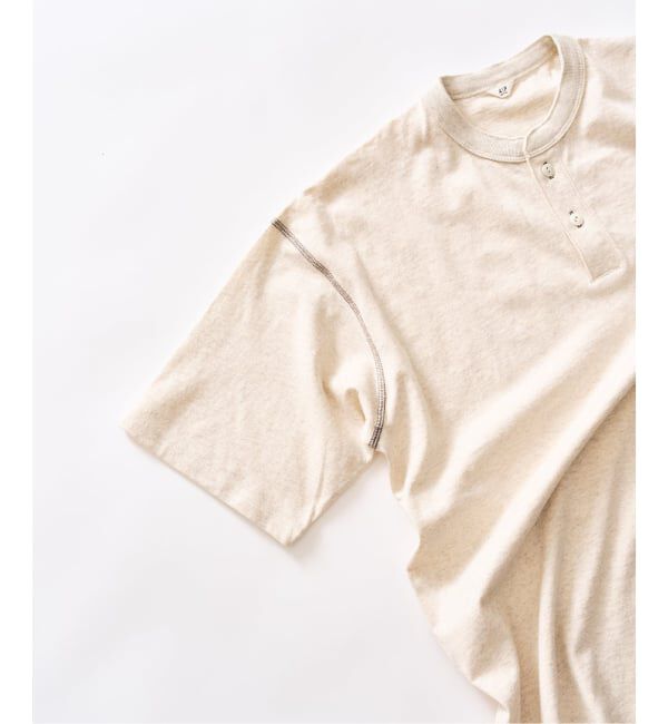 417 EDIFICE「トーナルステッチ ヘンリーネックTシャツ」|Tシャツ・カットソー|