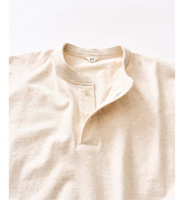 417 EDIFICE「トーナルステッチ ヘンリーネックTシャツ」|Tシャツ・カットソー|
