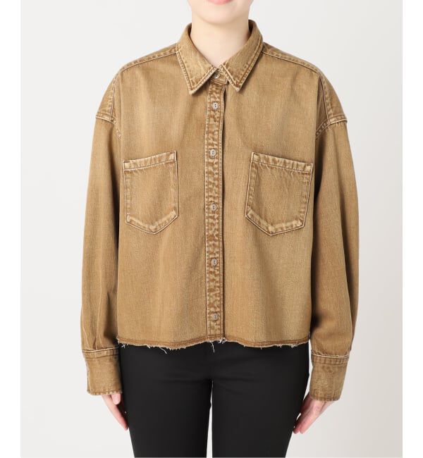 JOURNAL STANDARD「《追加4》ライトオンスデニムクロップドシャツ」|シャツ・ブラウス|