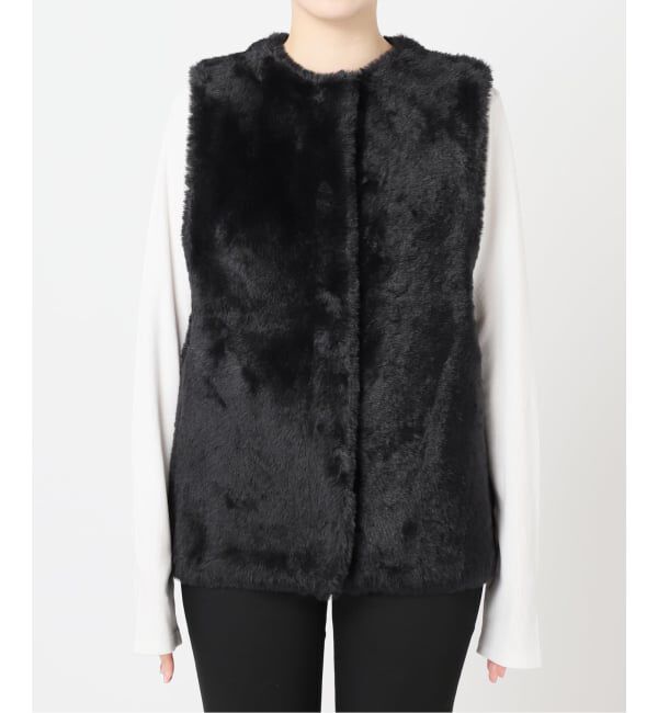 JOURNAL STANDARD「《WEB限定追加3》ダブルフェイスフェザークルーネックベスト」|ベスト・ジレ|