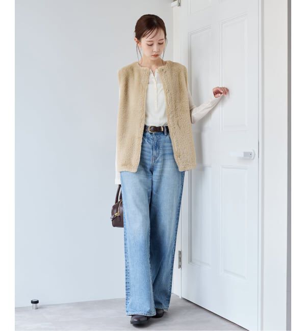 JOURNAL STANDARD「《WEB限定追加3》ダブルフェイスフェザークルーネックベスト」|ベスト・ジレ|