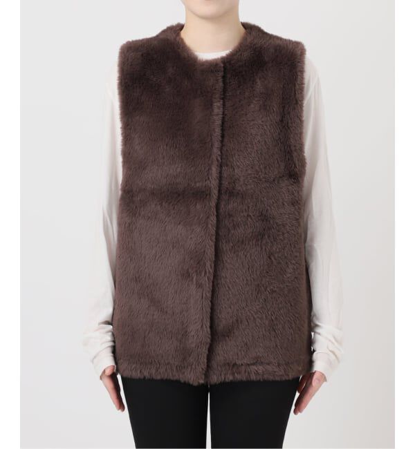 JOURNAL STANDARD「《WEB限定追加3》ダブルフェイスフェザークルーネックベスト」|ベスト・ジレ|