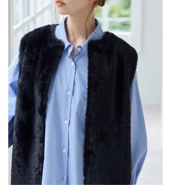 JOURNAL STANDARD「《WEB限定追加3》ダブルフェイスフェザークルーネックベスト」|ベスト・ジレ|