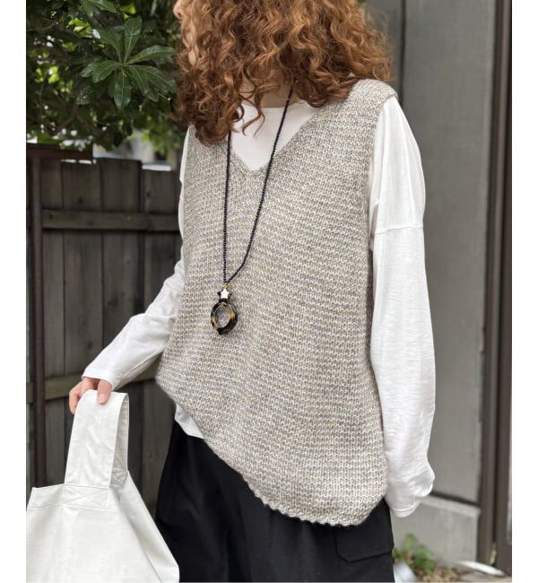 journal standard luxe「ラメMIXメッシュベスト」|ベスト・ジレ|