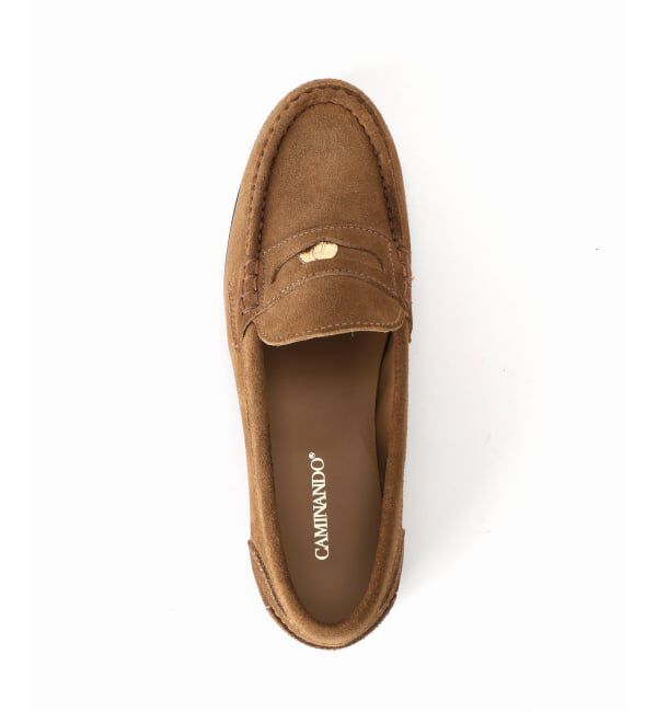 journal standard L'essage「別注【CAMINANDO】スエード ALMOND TOE PENNY L：ローファー」|ローファー|