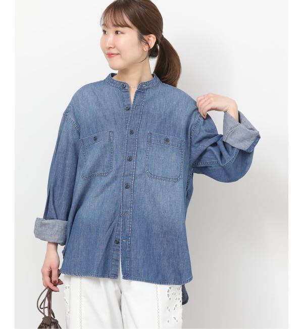 JOURNAL STANDARD relume「デニムバンドカラーシャツ」|シャツ・ブラウス|