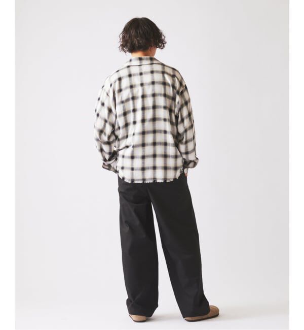 JOURNAL STANDARD relume「レーヨン アンカット フリンジ チェックシャツ」|シャツ・ブラウス|