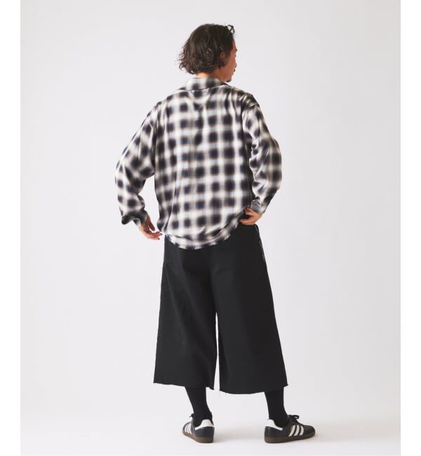 JOURNAL STANDARD relume「レーヨン アンカット フリンジ チェックシャツ」|シャツ・ブラウス|