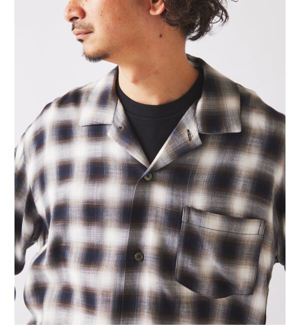 JOURNAL STANDARD relume「レーヨン アンカット フリンジ チェックシャツ」|シャツ・ブラウス|