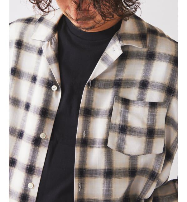 JOURNAL STANDARD relume「レーヨン アンカット フリンジ チェックシャツ」|シャツ・ブラウス|