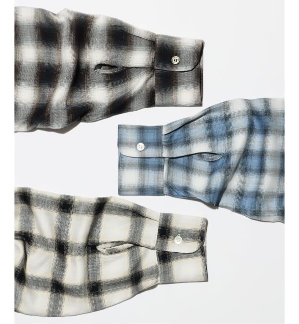 JOURNAL STANDARD relume「レーヨン アンカット フリンジ チェックシャツ」|シャツ・ブラウス|