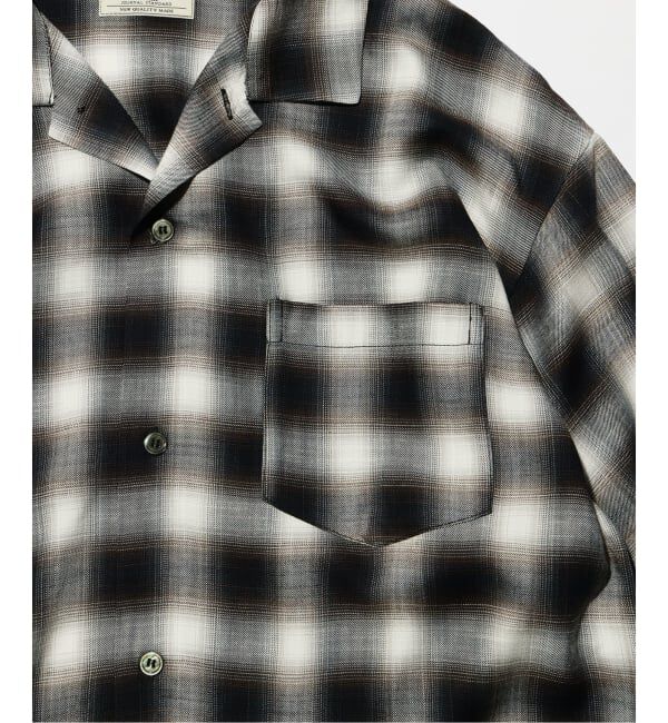 JOURNAL STANDARD relume「レーヨン アンカット フリンジ チェックシャツ」|シャツ・ブラウス|