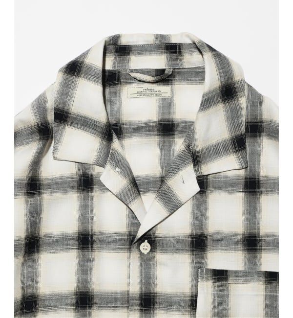 JOURNAL STANDARD relume「レーヨン アンカット フリンジ チェックシャツ」|シャツ・ブラウス|