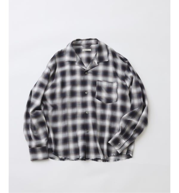 JOURNAL STANDARD relume「レーヨン アンカット フリンジ チェックシャツ」|シャツ・ブラウス|